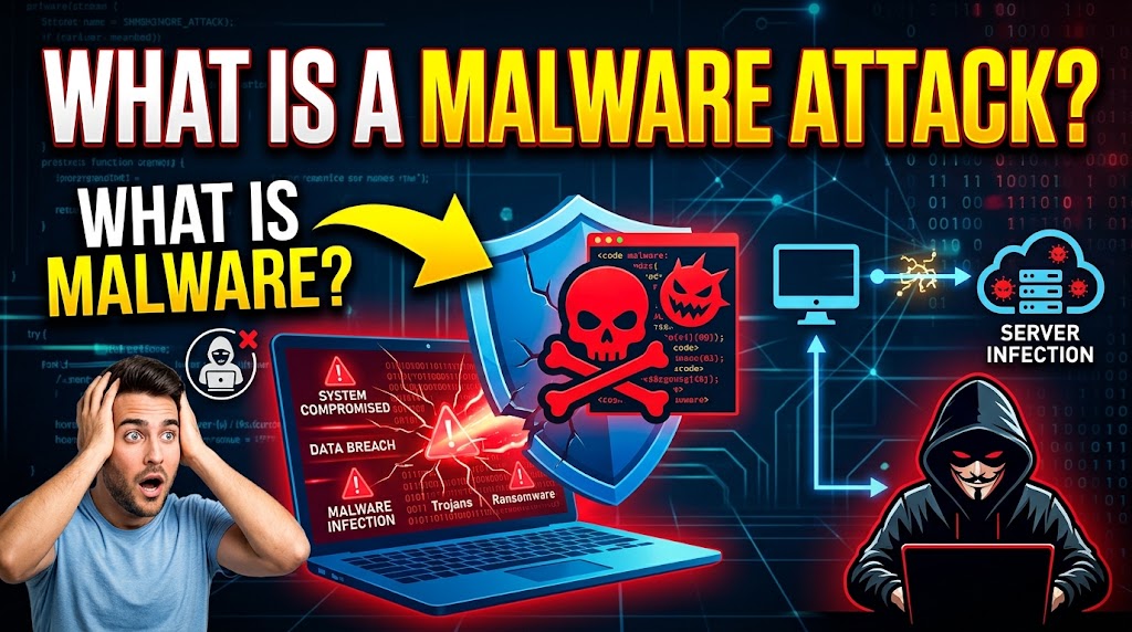 What Is a Malware Attack? Definition, Types, Examples & Prevention Tips for Businesses.